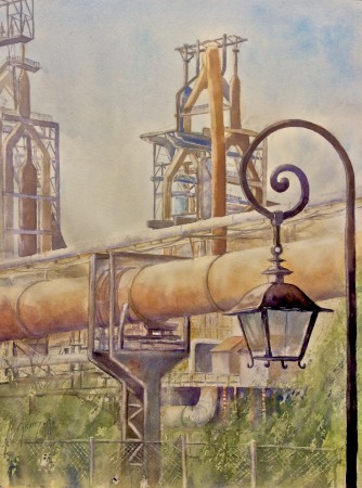 Hayange - Lumière éteinte - 76x56 